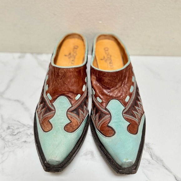 Old Gringo Quiroga Turquoise Leather Mule - Picture 5 of 13